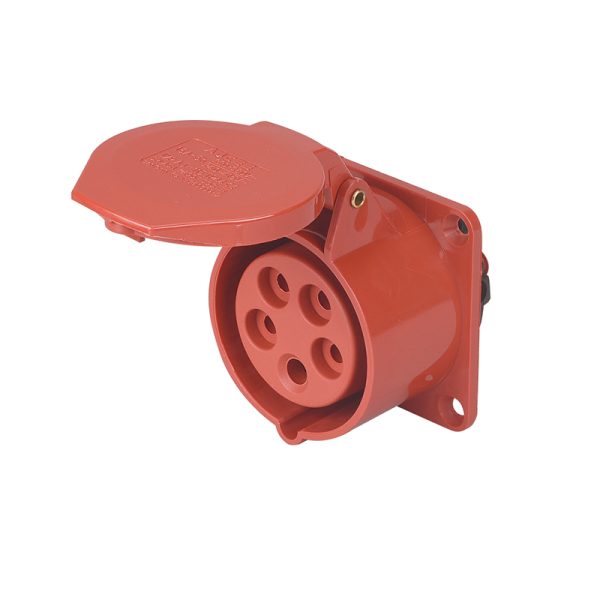 Enchufe industrial hembra embutido 3P+N+T
