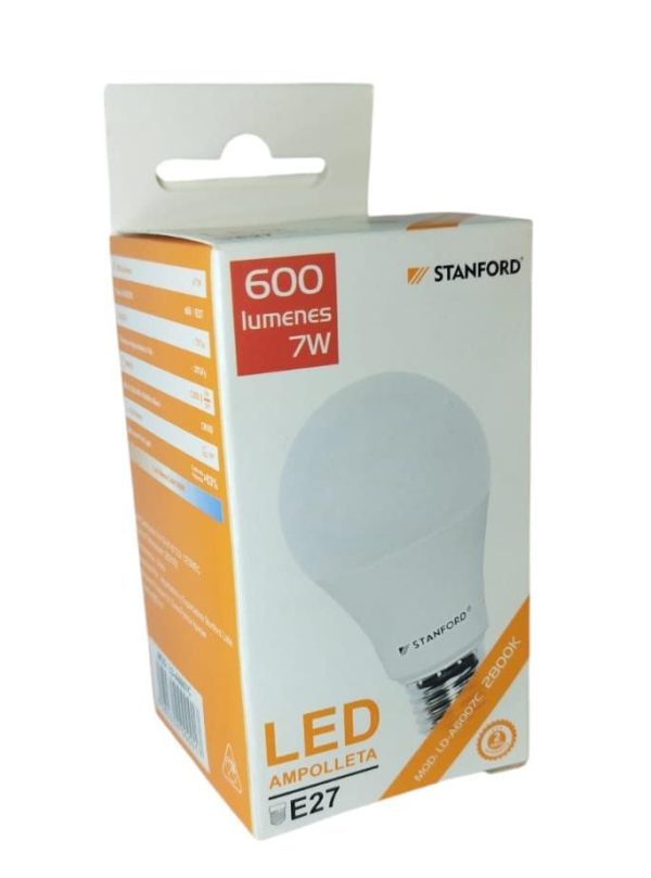 Ampolleta Led Clásica STANFORD(Cálida) 7W